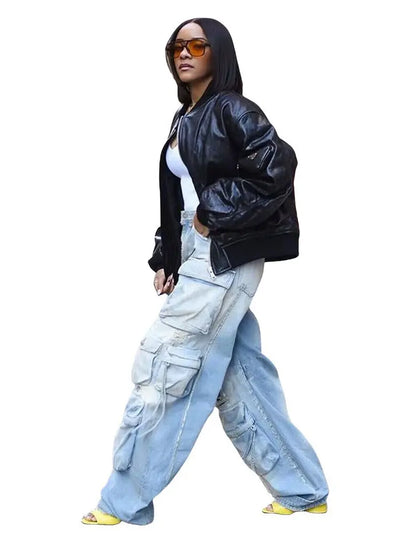 Pantalón Cargo Wide Leg