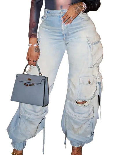 Pantalón Cargo Wide Leg